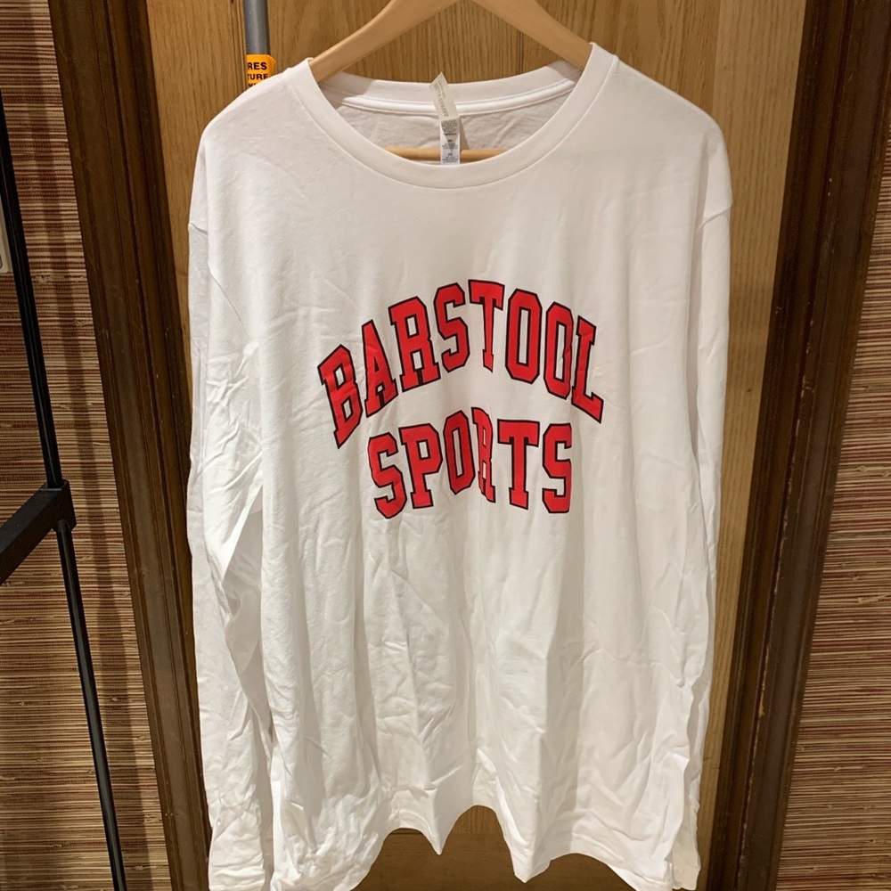 Barstool Sports White Long Sleeve